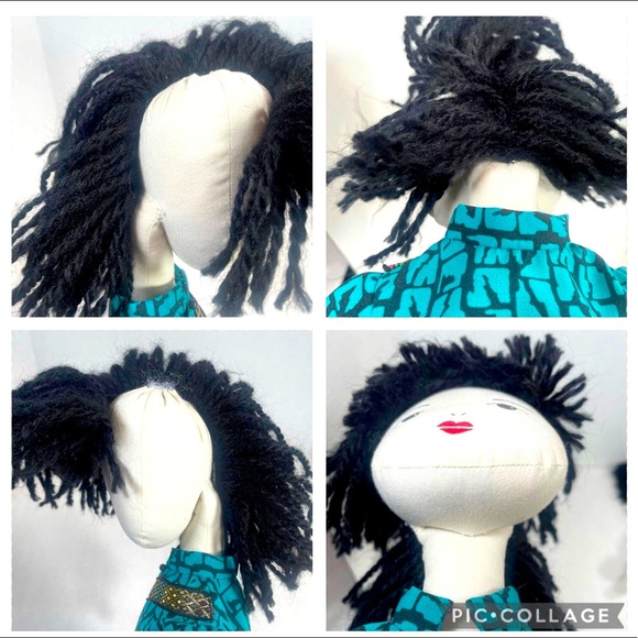 Japanese likeness approx 21” cotton doll appears lovingly handmade Price Firm - Picture 9 of 11